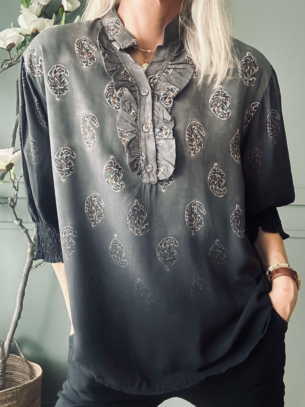 Blouse MdcUnnur - Grey Faded