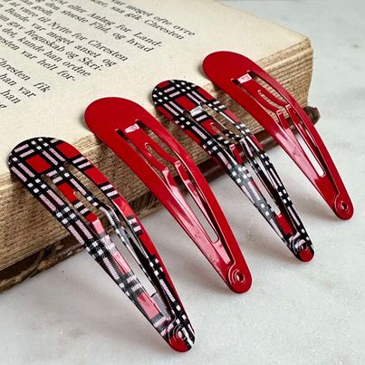 Haarspeldjes Scottish Red - 4 stuks