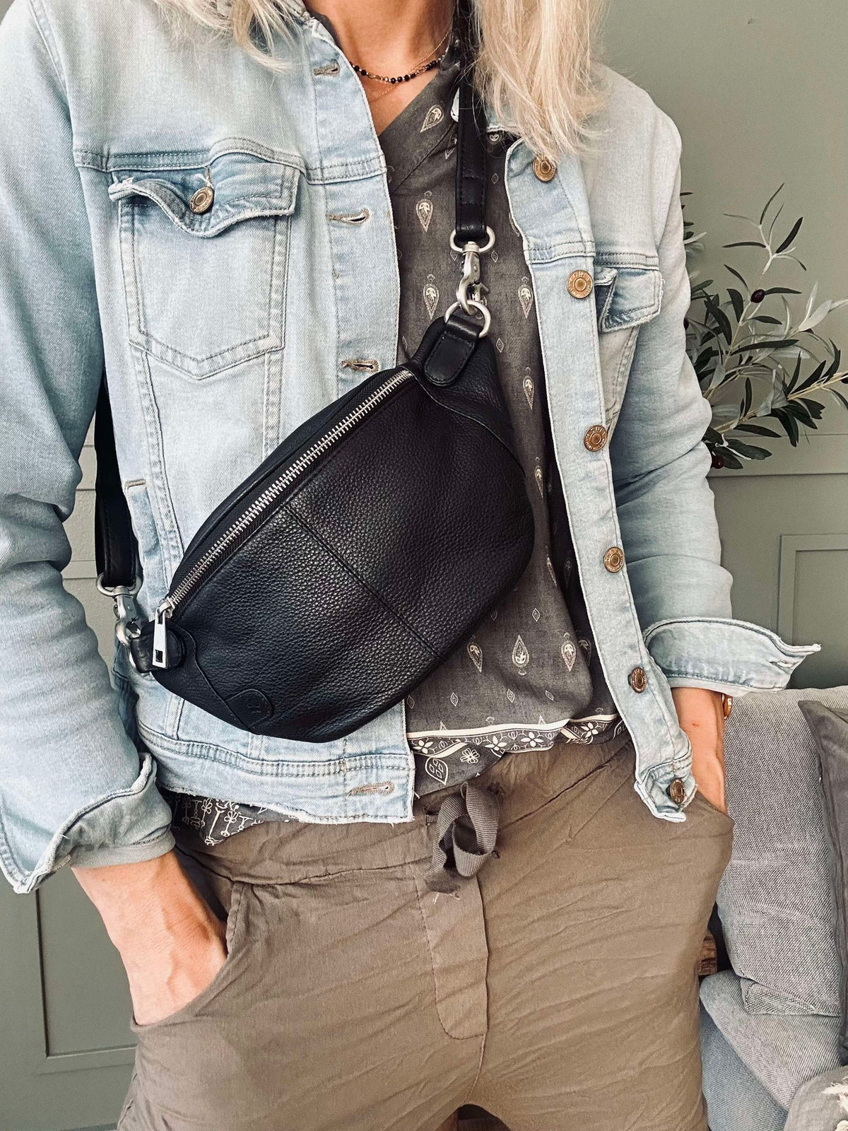 Bumbag Molly - Zwart / zilver