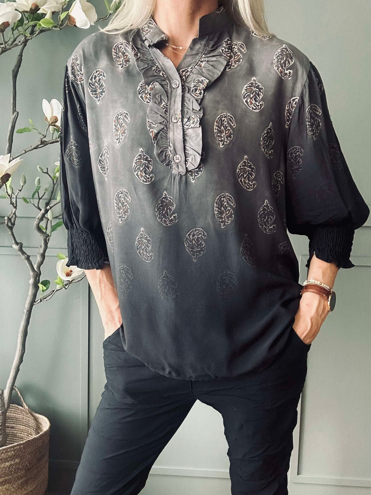 Blouse MdcUnnur - Grey Faded