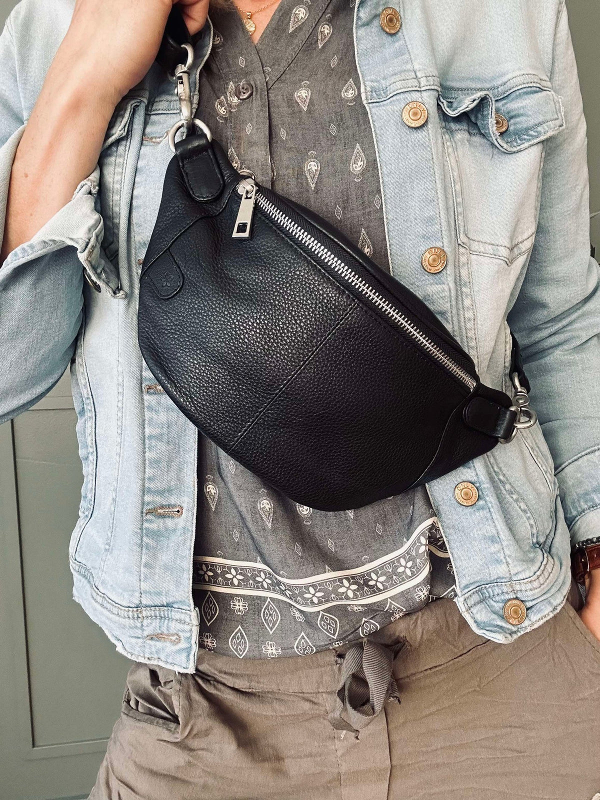 Bumbag Molly - Zwart / zilver
