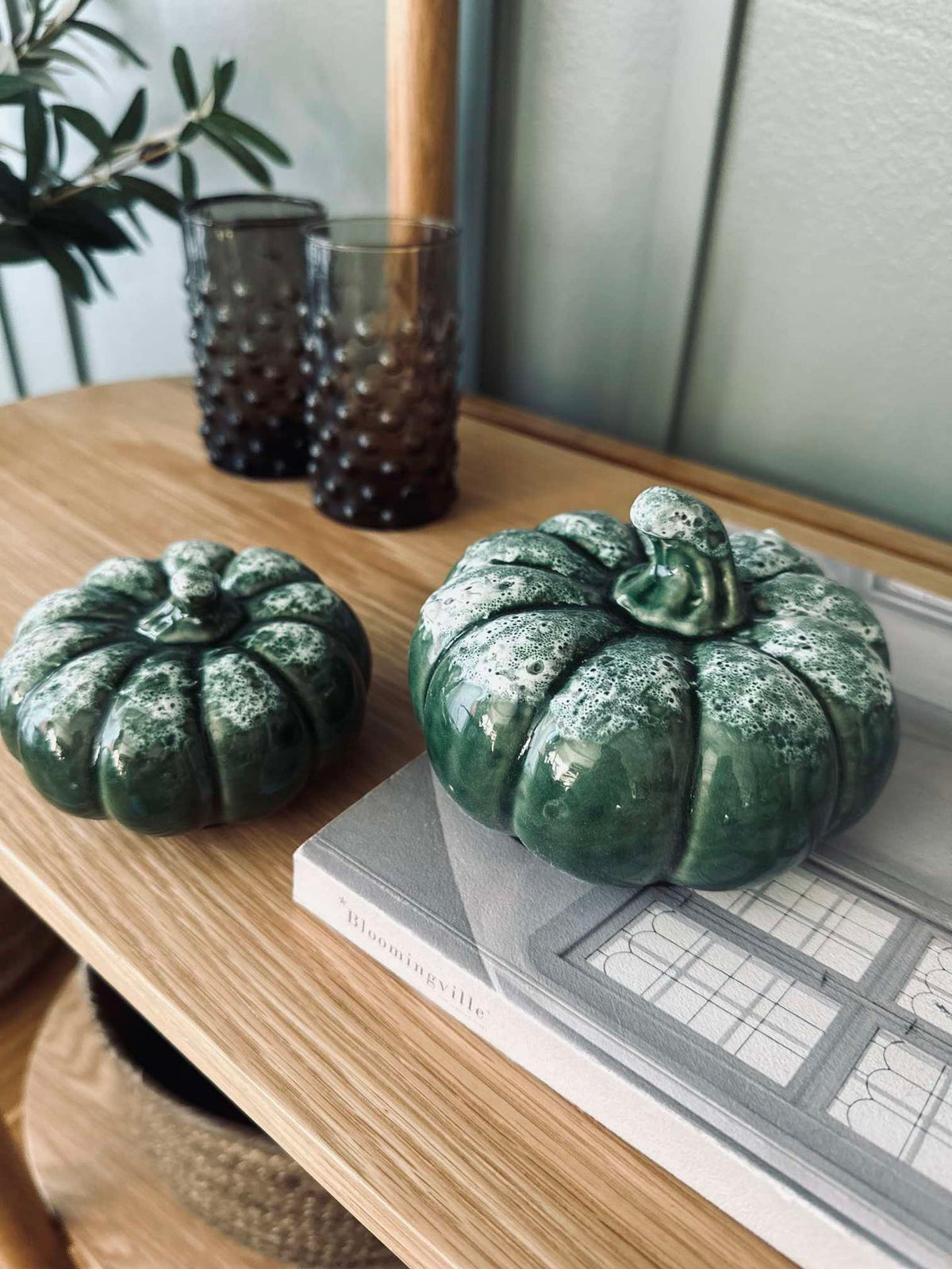 Pompoen - Groen keramiek