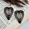 Haarspeldjes Brown Heart - 2 st.