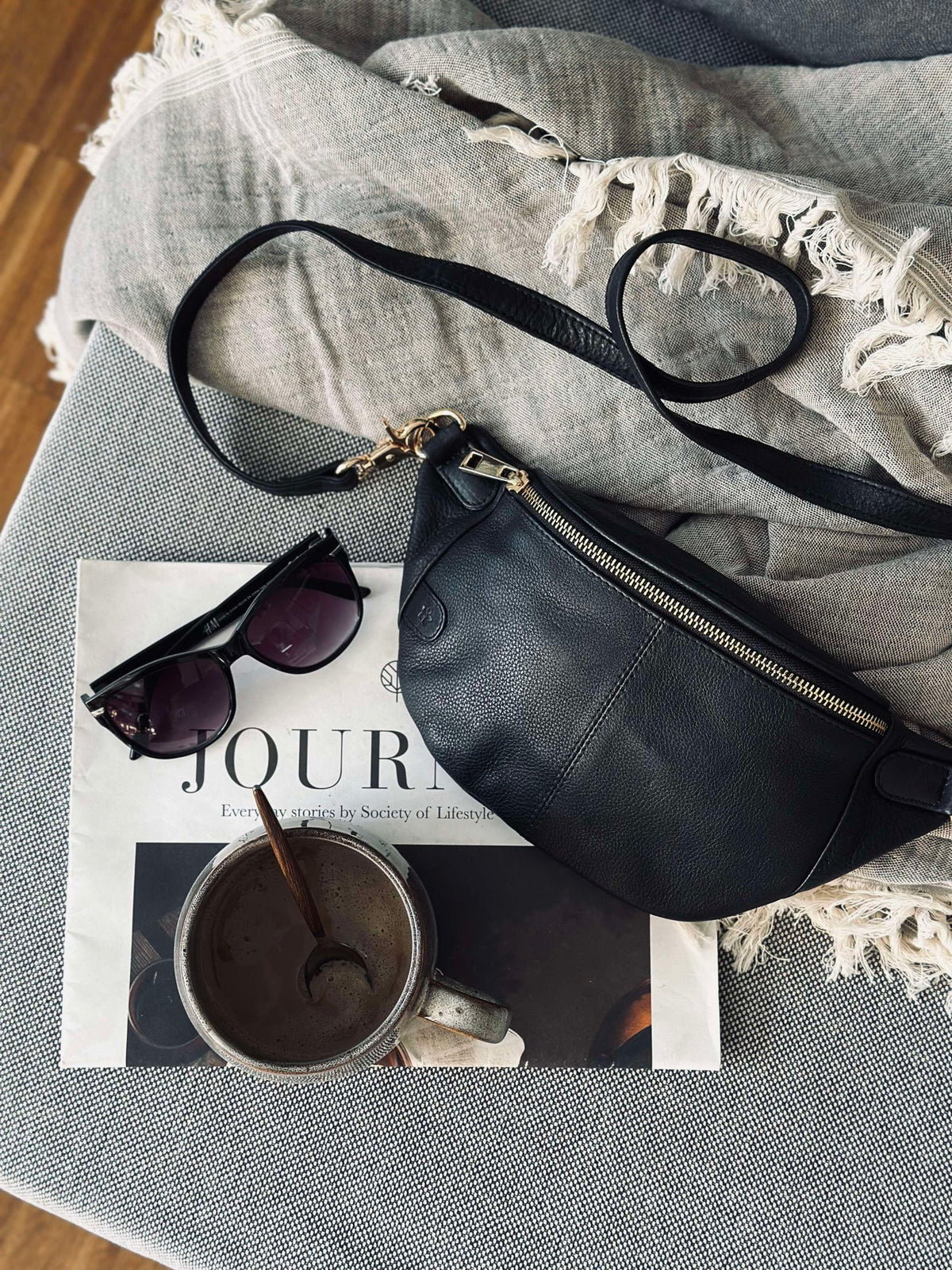 Bumbag Molly - Black / gold