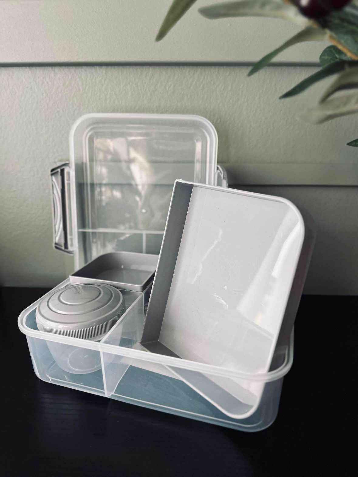 Lunchbox met accessoire - Color mix