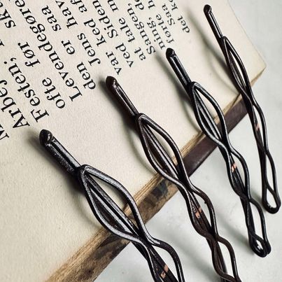Haarspelden Brown Shimmer - 4 stuks
