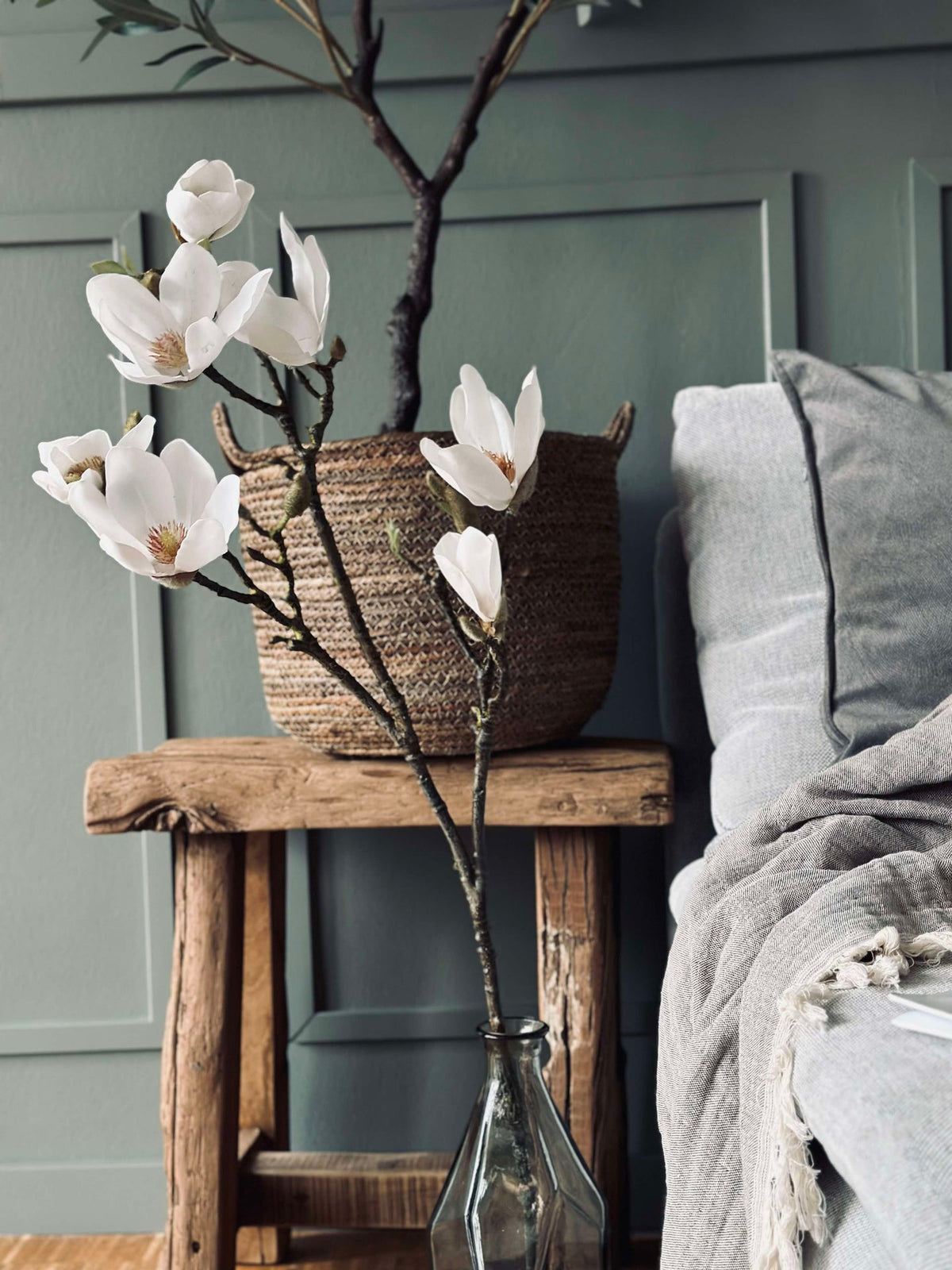 Bloem Magnolia - Wit 88 cm