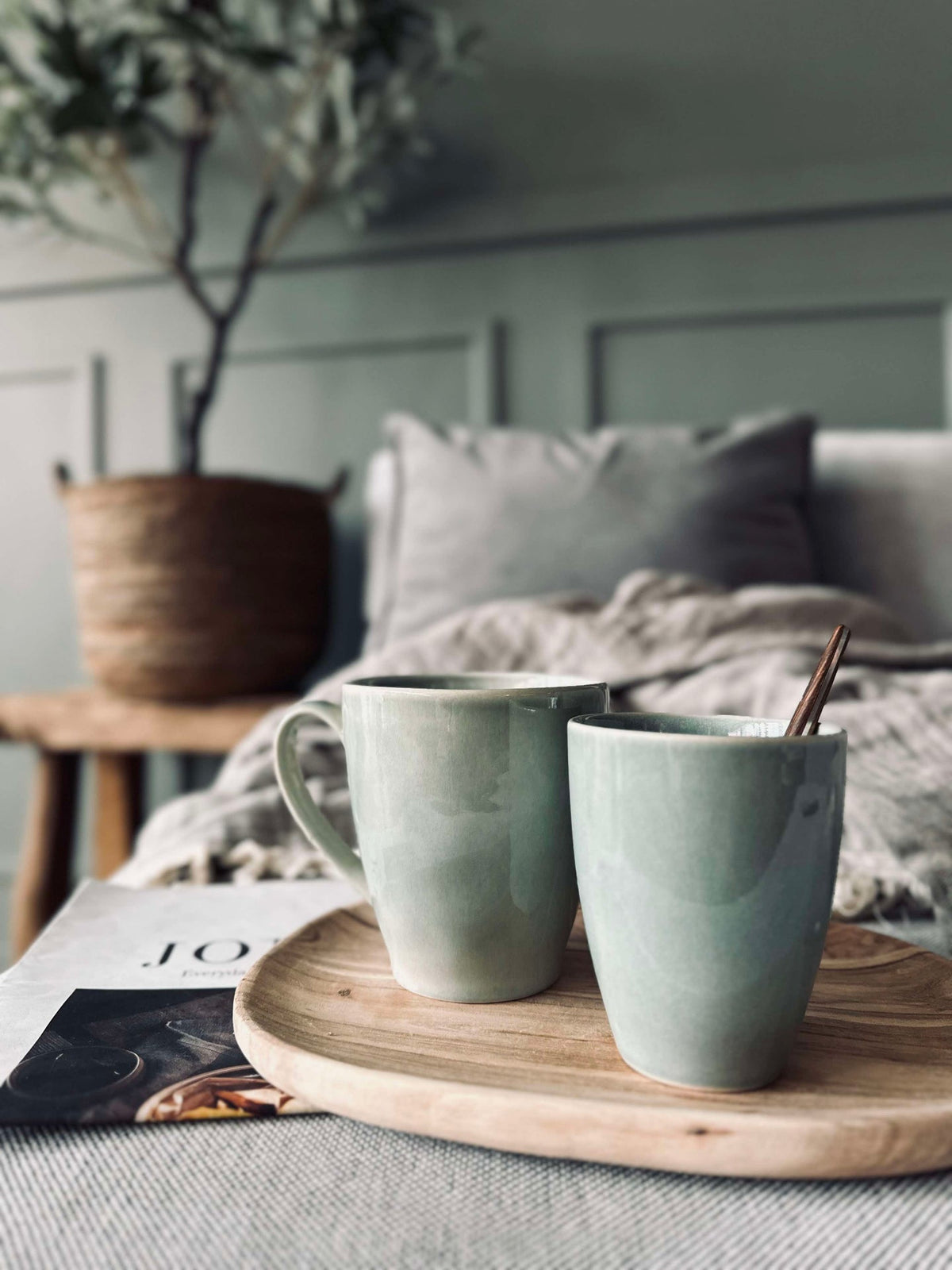 Beker zonder oor aardewerk – Mint
