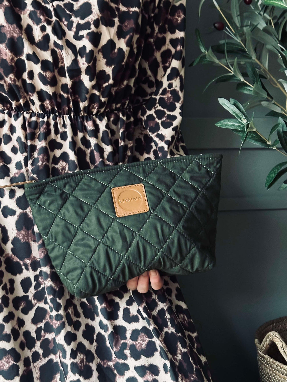 Toilettas / Clutch Groen