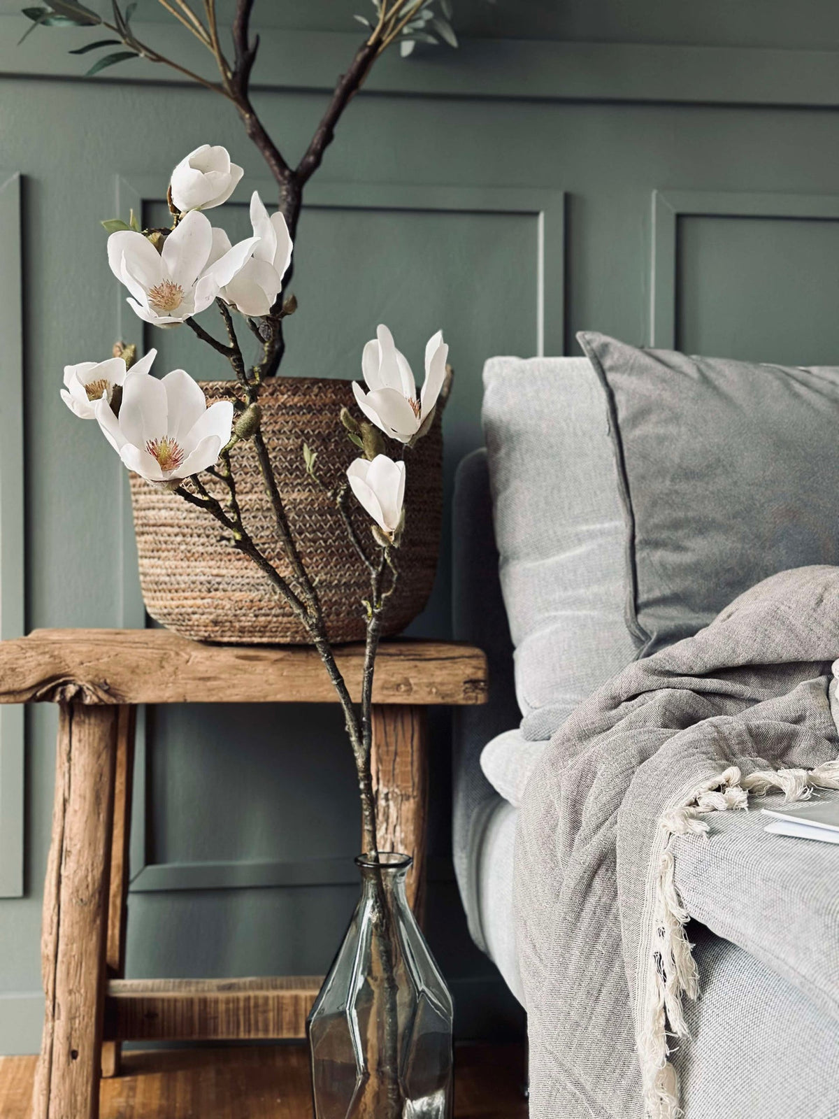Bloem Magnolia - Wit 88 cm