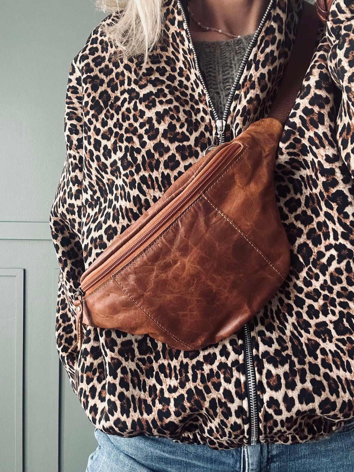 Bumbag Oline Cognac buffelleer