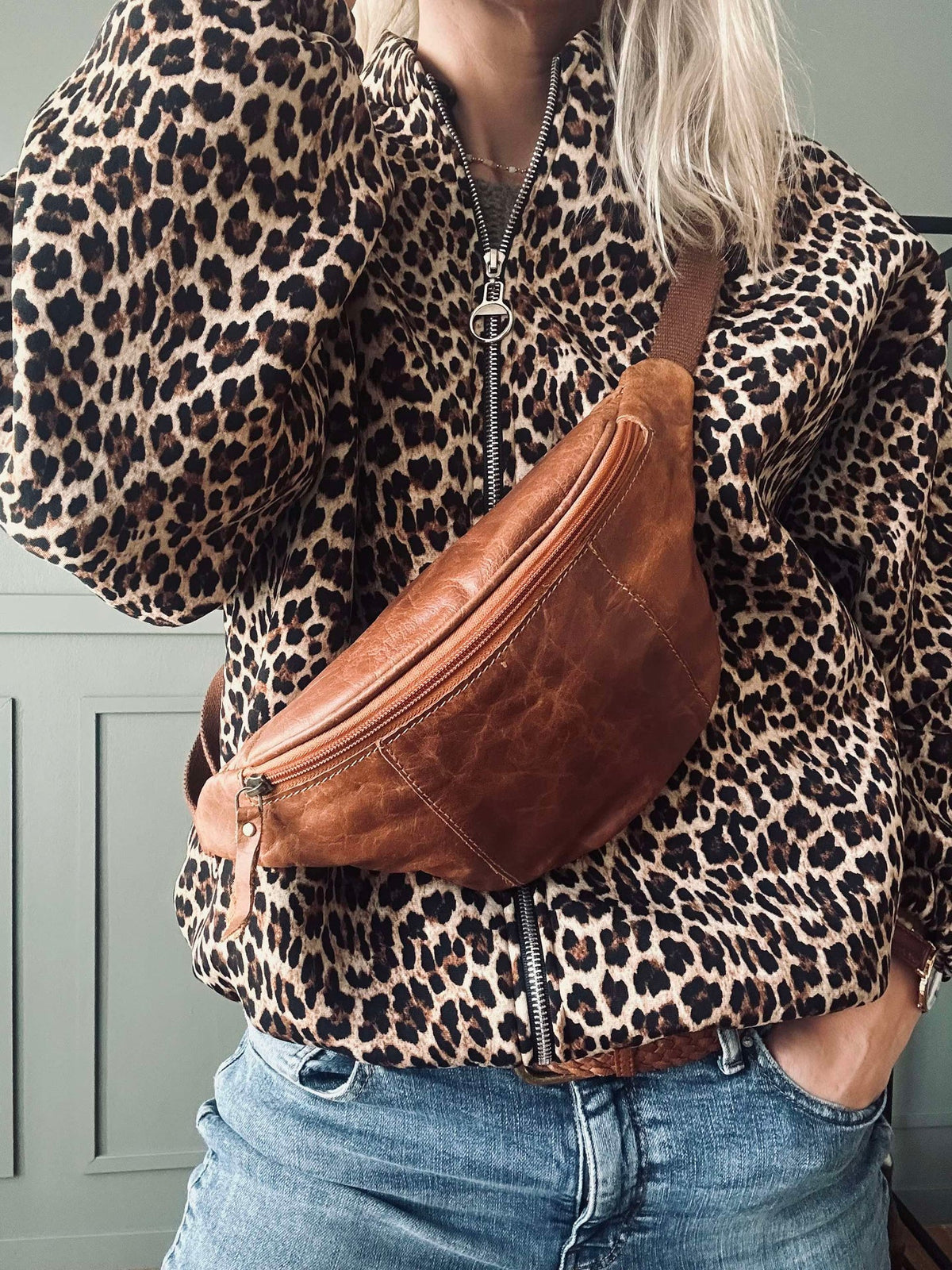 Bumbag Oline Cognac buffelleer