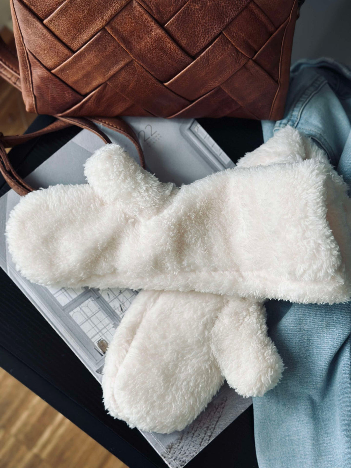 Handschoenen - White fleece