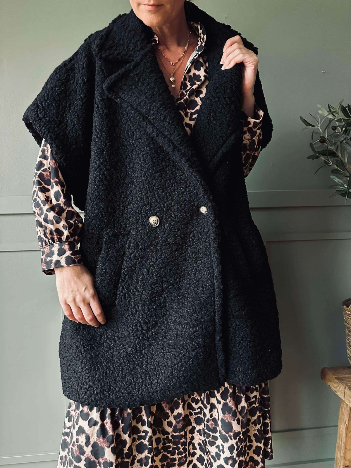 Gilet oversize Molly Black