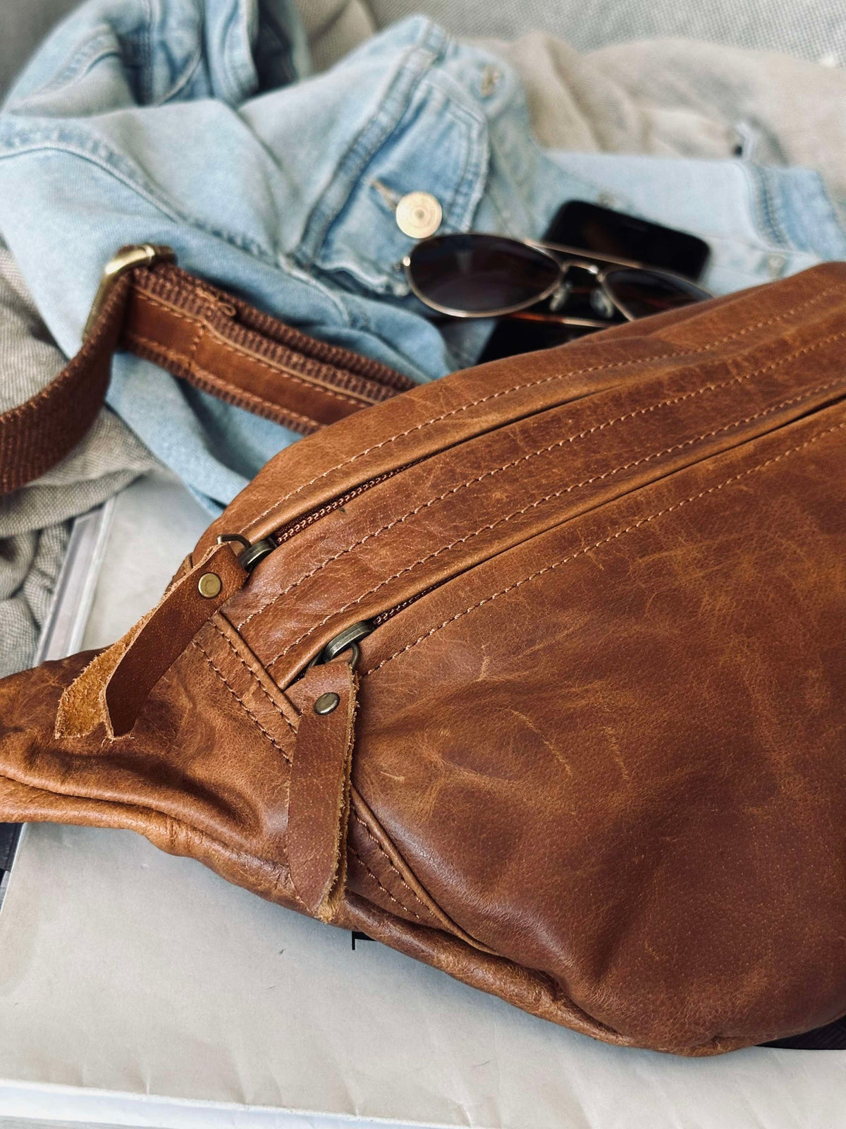 Bumbag Big Oline Cognac