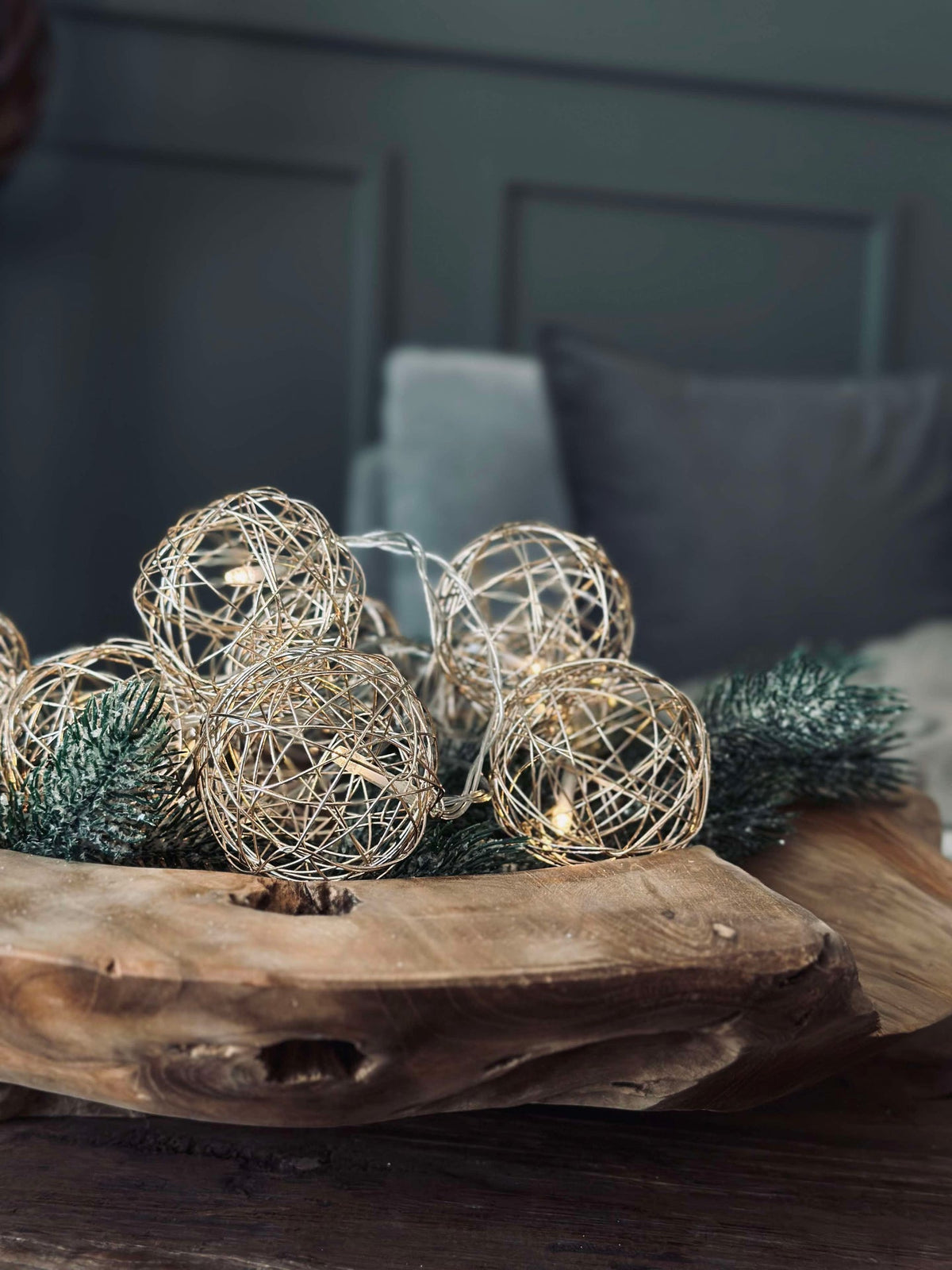 Lichtslinger Goud - 10 LED-bollen