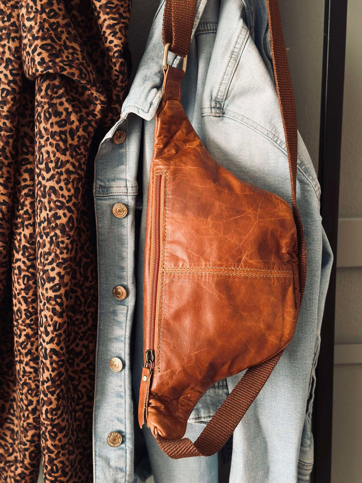 Bumbag Oline Cognac buffelleer