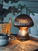 Mushroom met ribbels 25 cm - Bruin