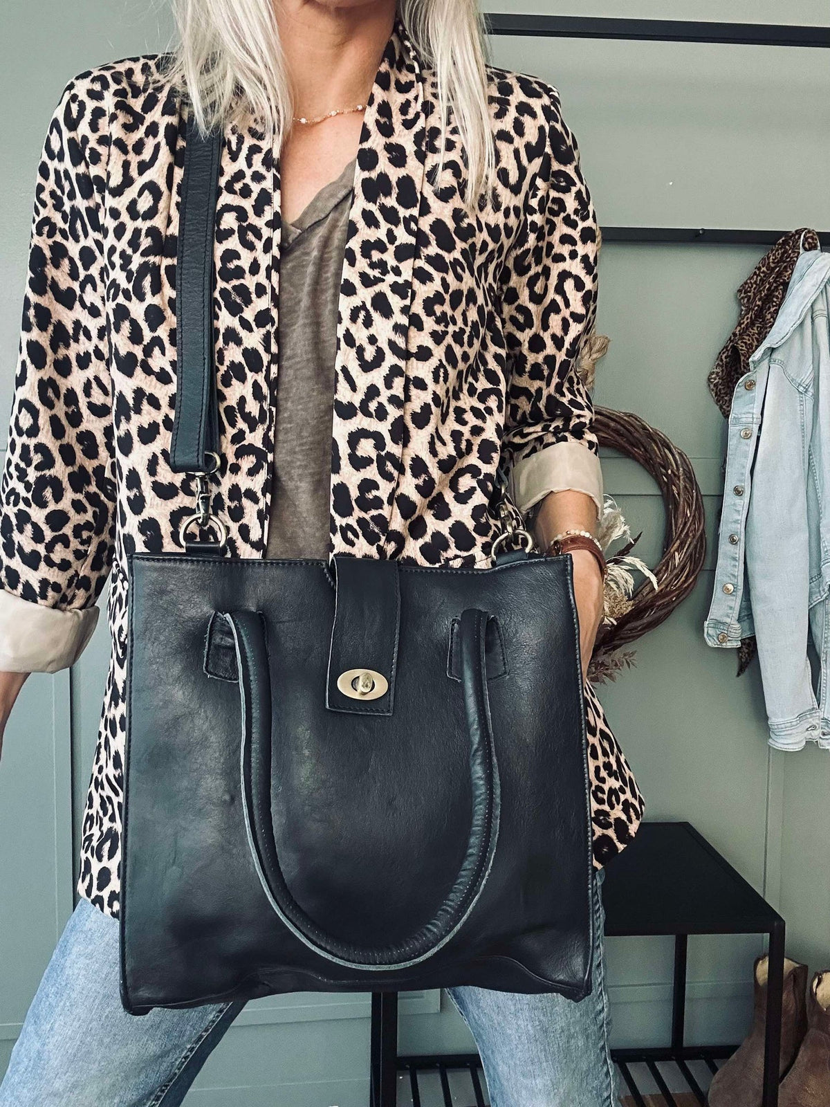 Workbag Lady van buffelleer