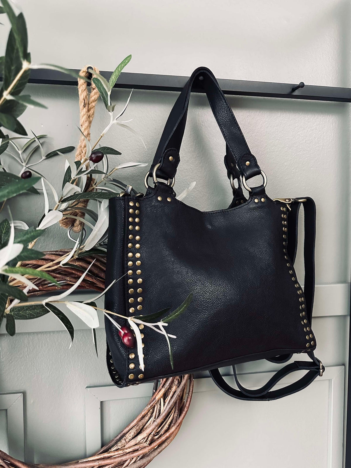 Werktas met studs - Black