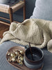 Plaid Stone-washed Wafelkatoen - Geel