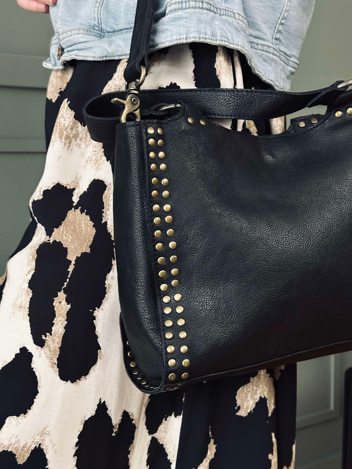 Werktas met studs - Black