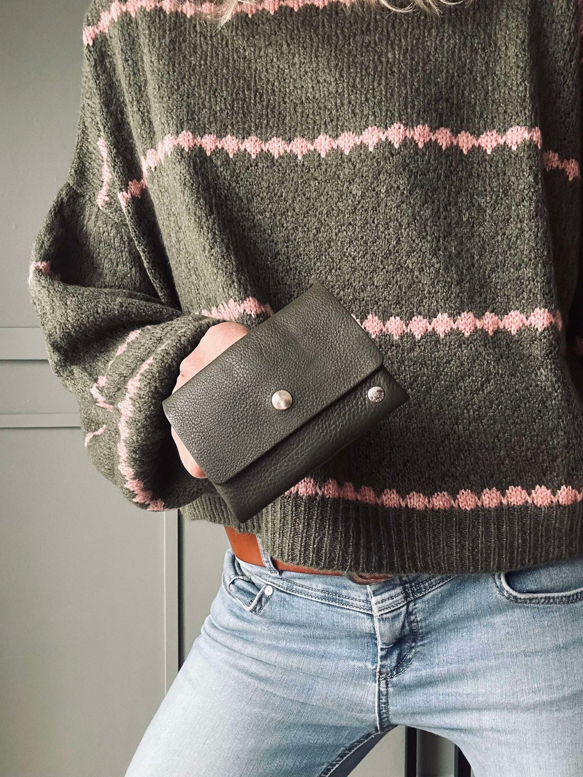 Portemonnee Aura small - Army