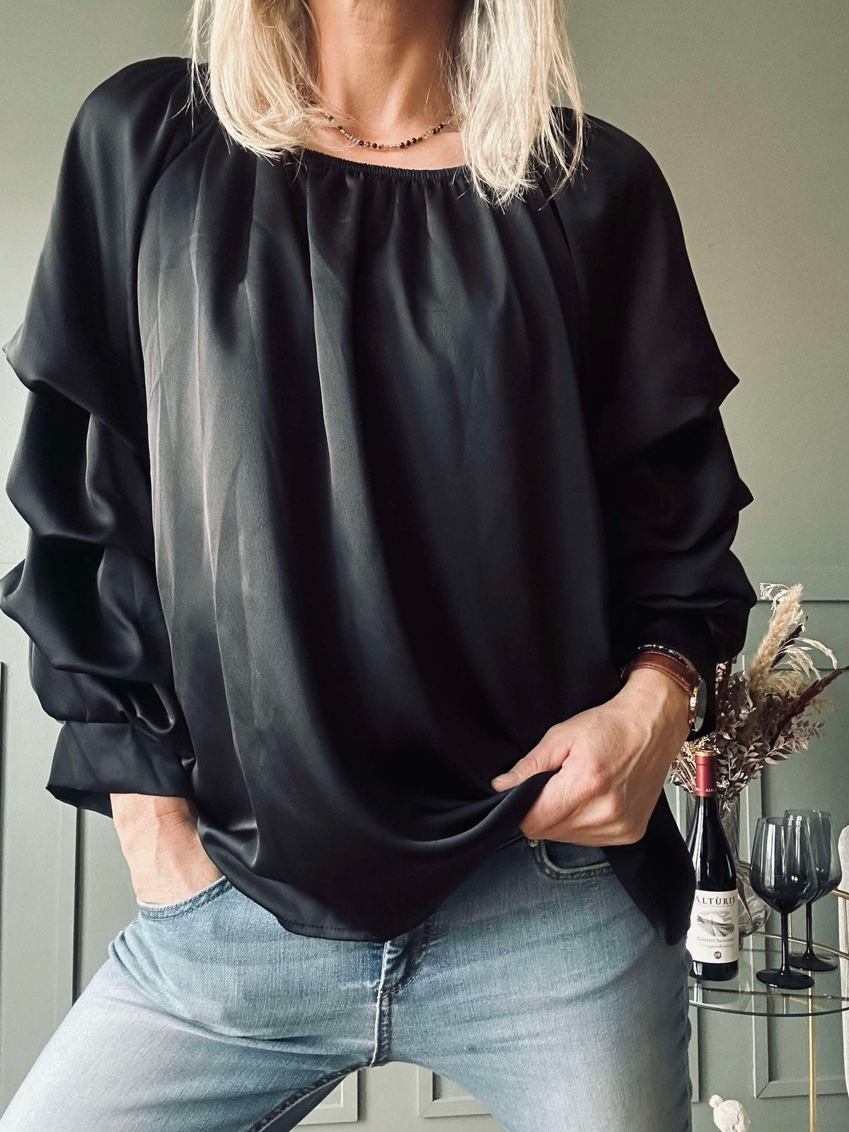 Blouse Jenny - Zijde look