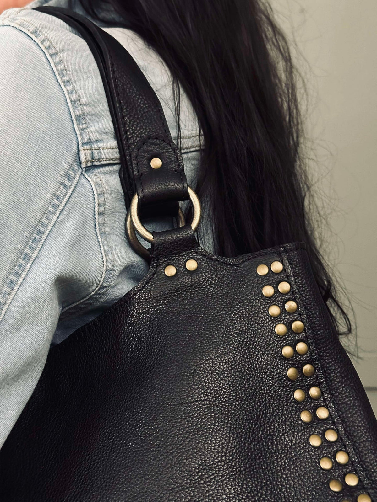 Werktas met studs - Black