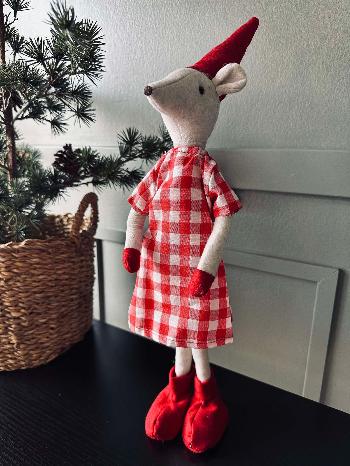 Kerstmuis 49 cm - Meisje