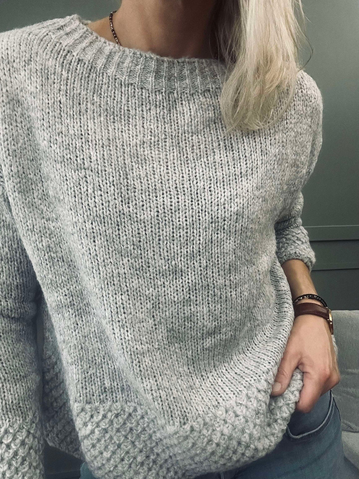Trui Celeste Grey