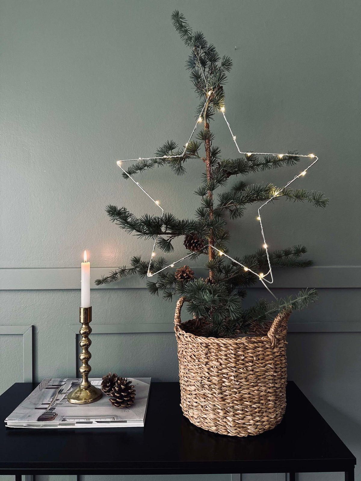 LED Ster Zilver 45 cm - Goedgekeurd voor binnen en buiten