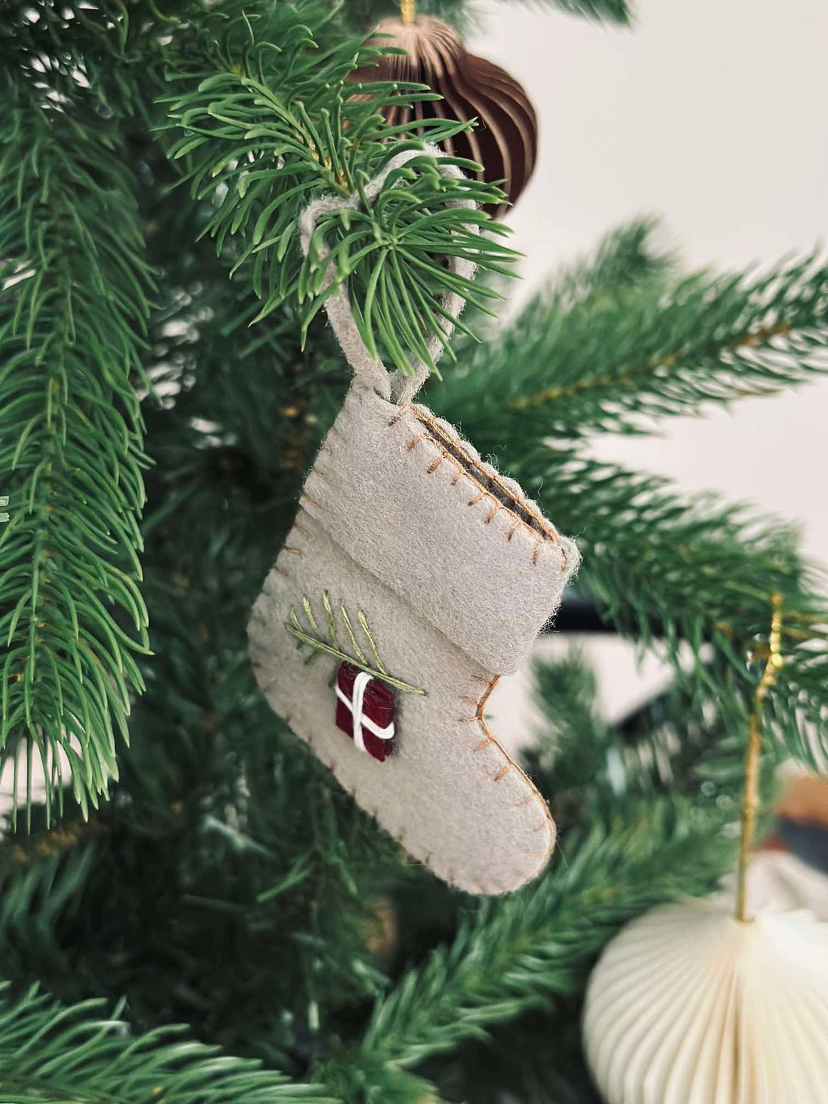 Kerstsok hanger - Mini