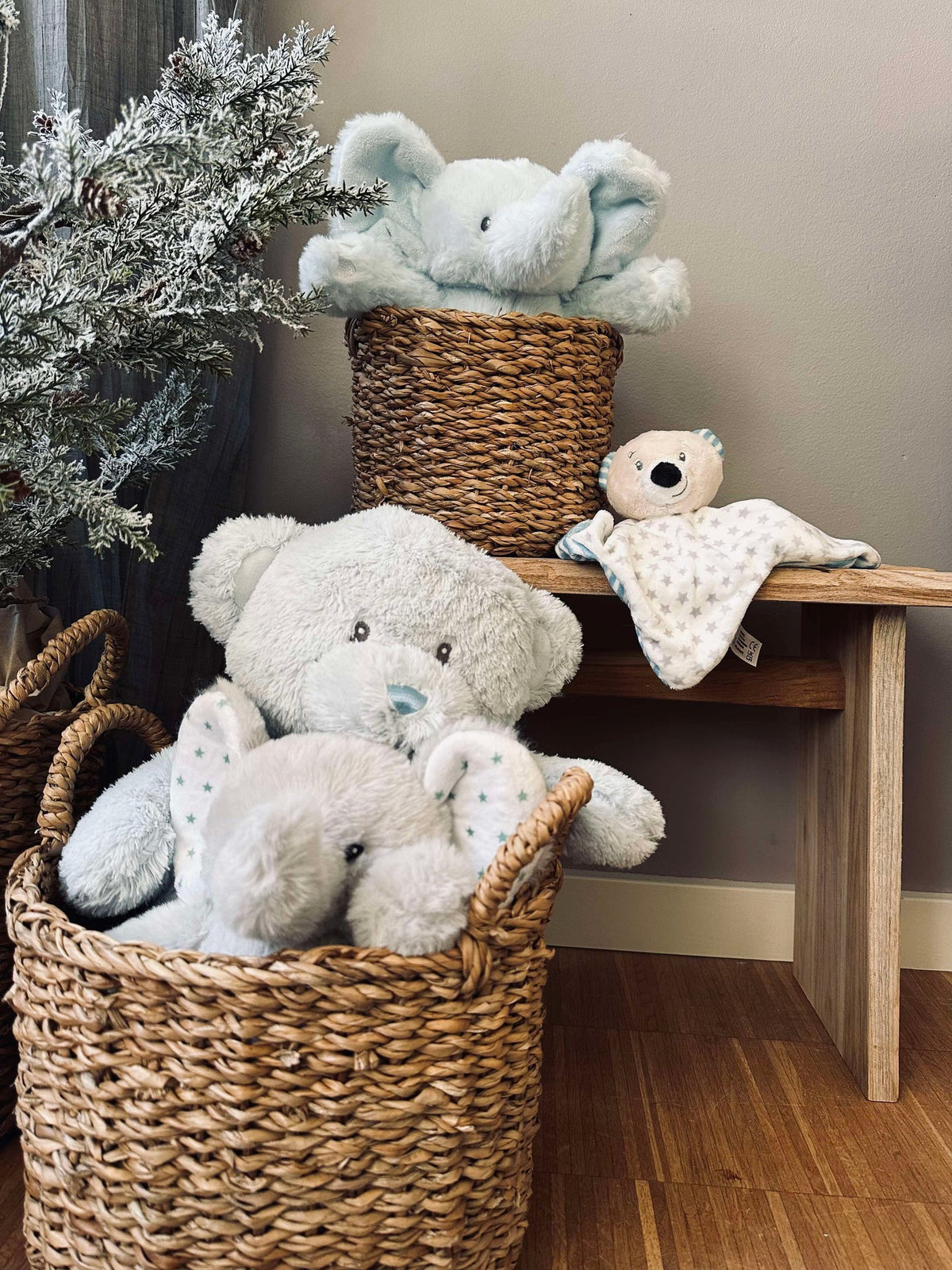 Knuffeldoek voor baby - Lichtblauw