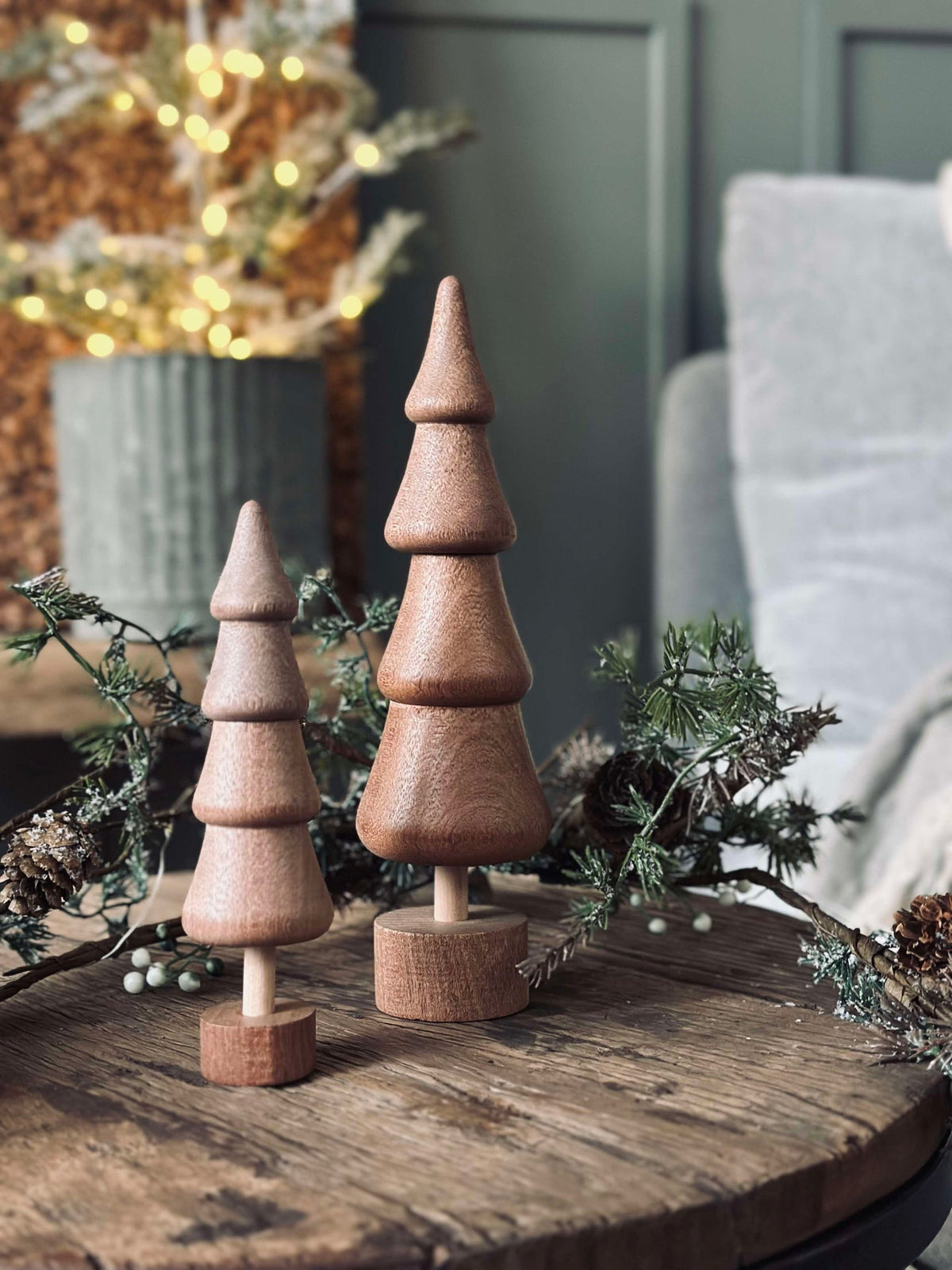 Kerstboom Wood - Bruin small