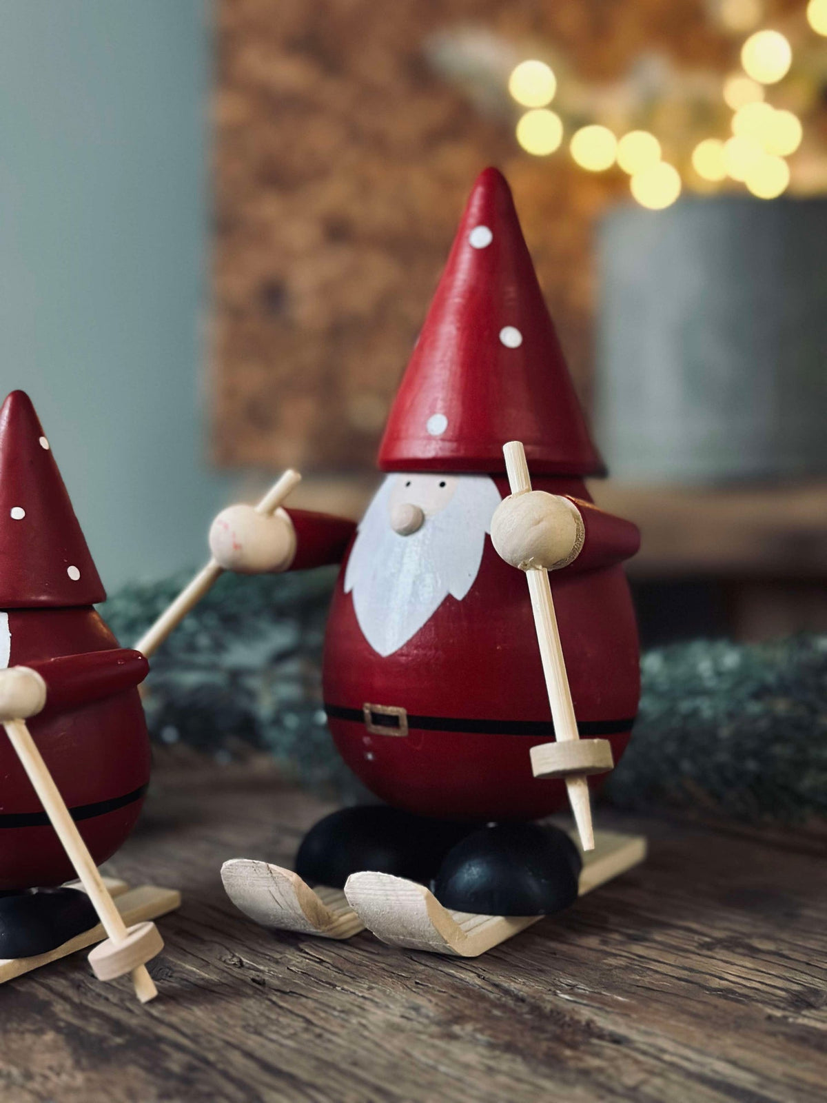 Kerstman op ski’s - Large