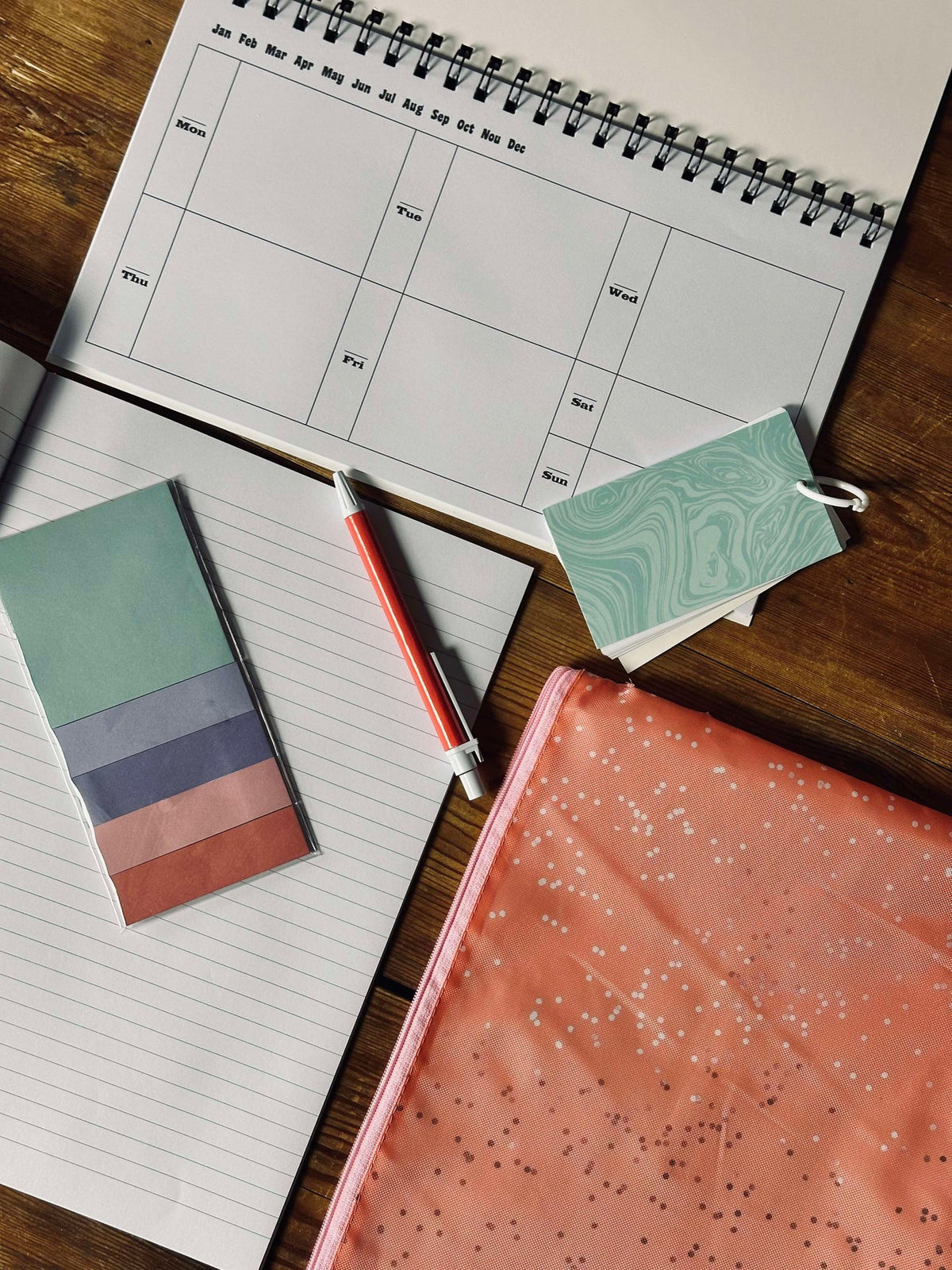 Set met notitieboeken en tas - Pastel