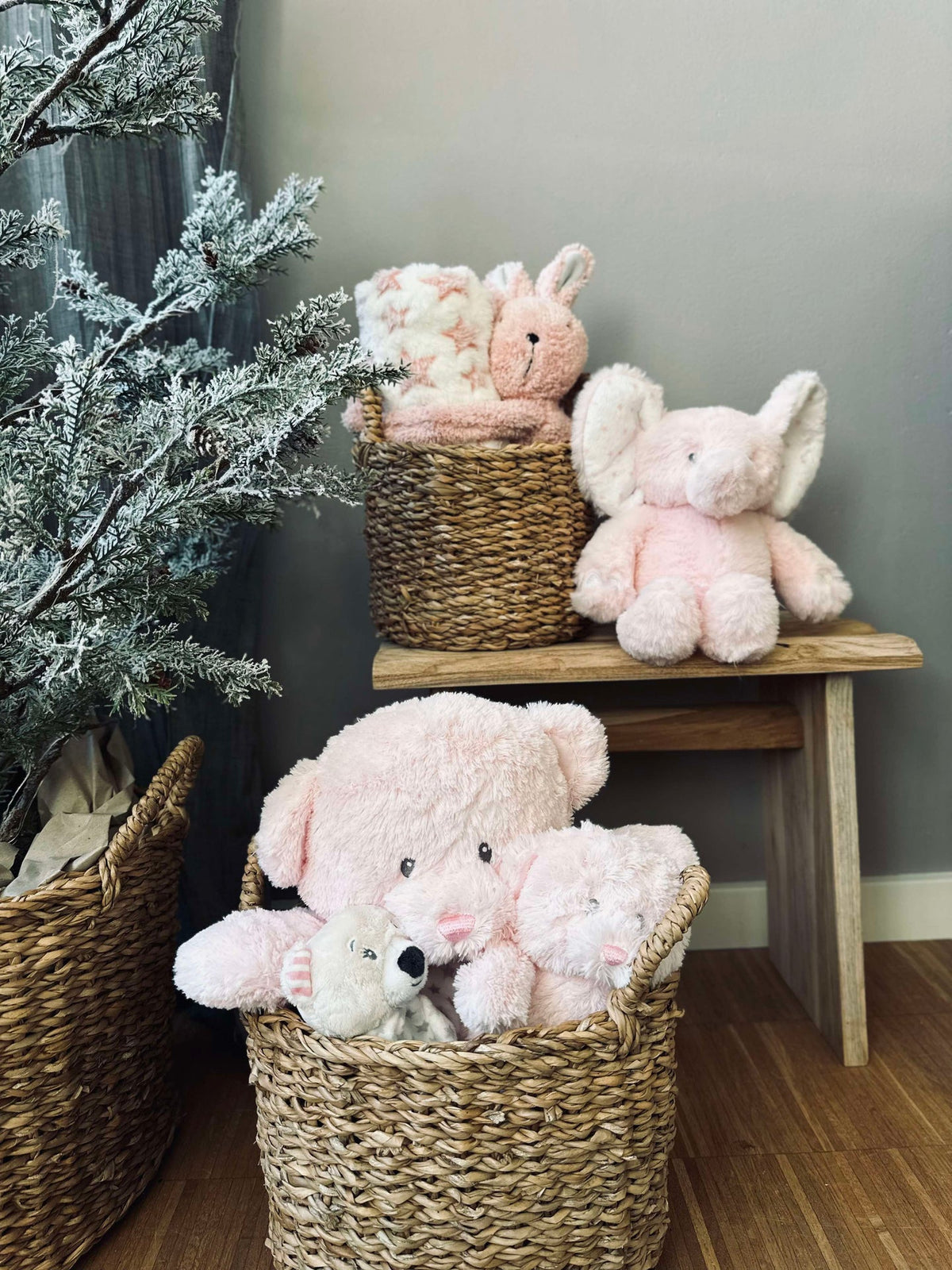 Knuffel Olifant 25cm - Roze