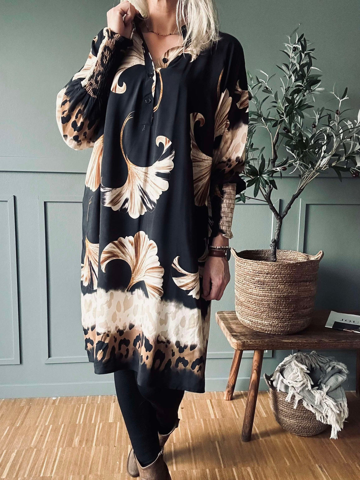 Jurk Sandra Nero