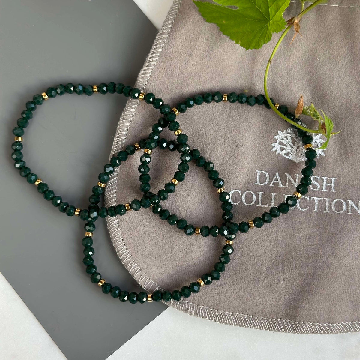 Armband Merle Forest Green - Set met 3 stuks