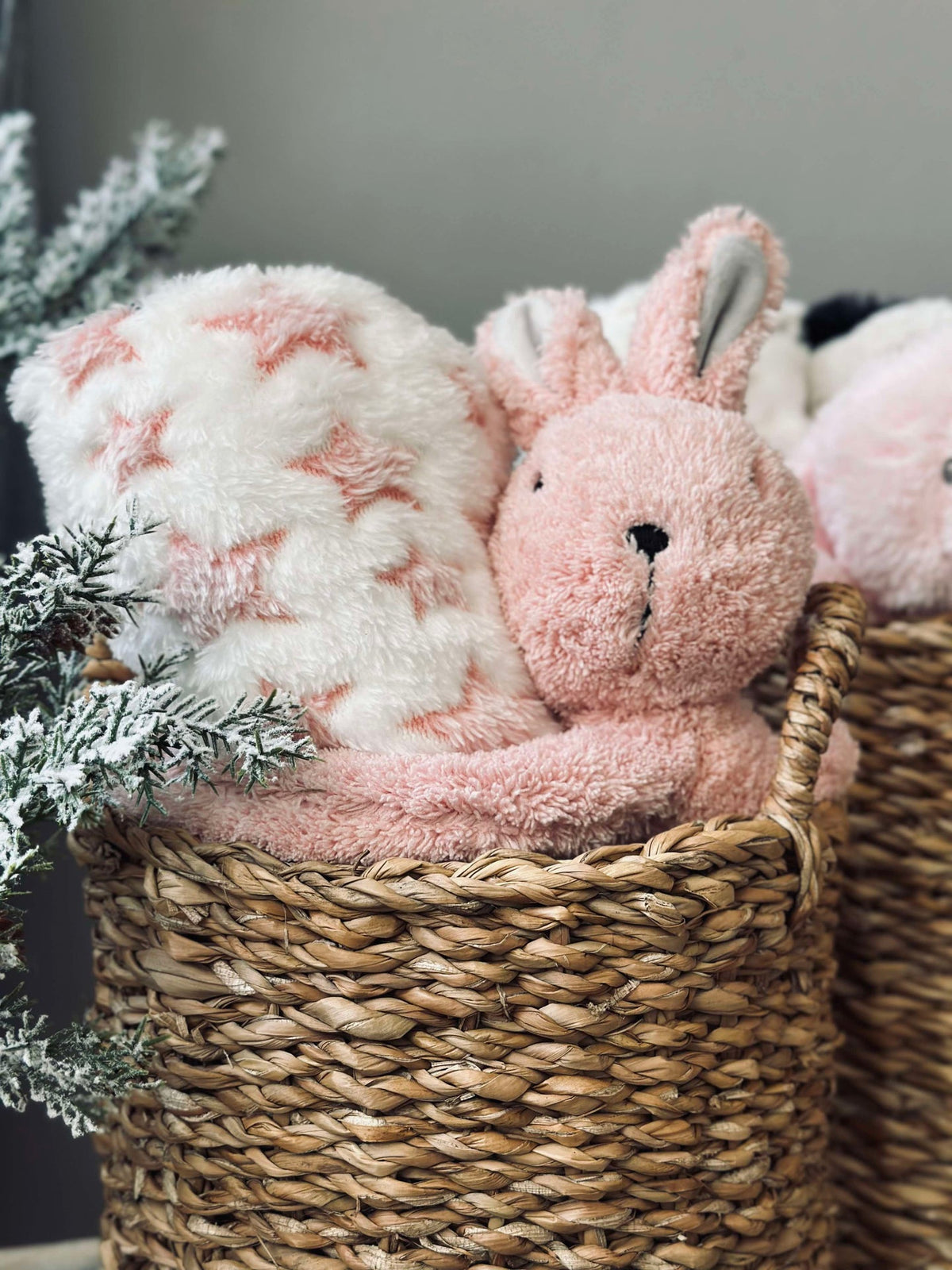 Babydeken met knuffel - Konijn