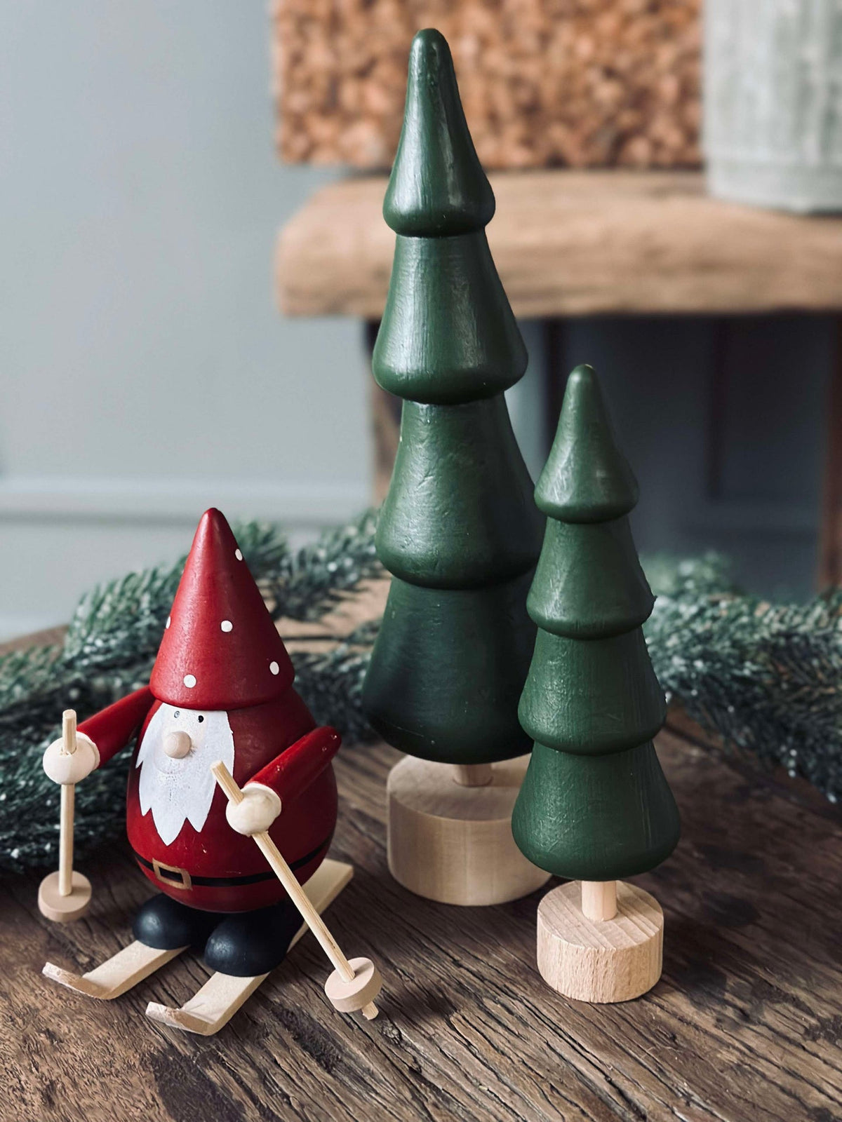 Kerstman op ski’s - Small