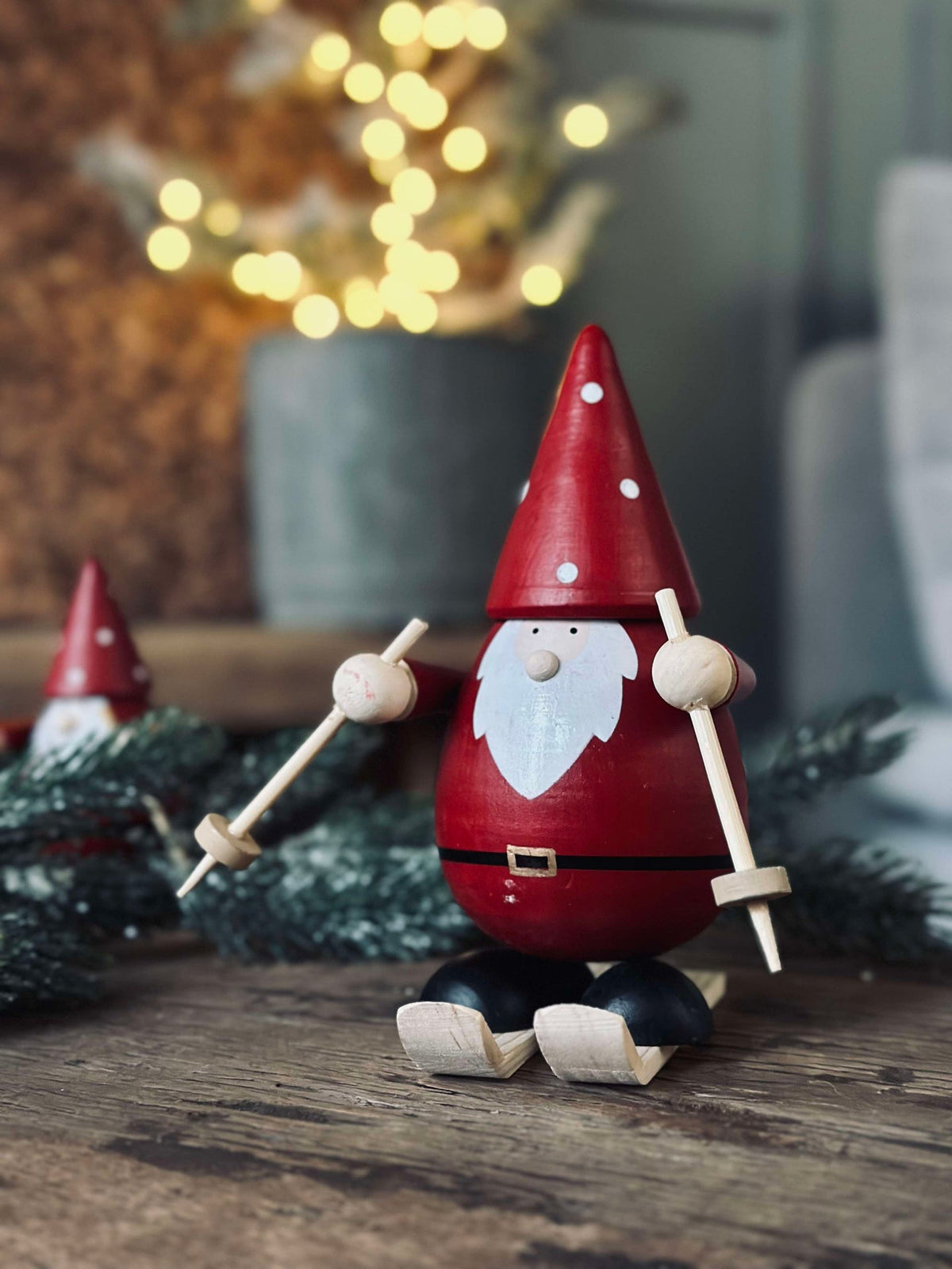 Kerstman op ski’s - Large