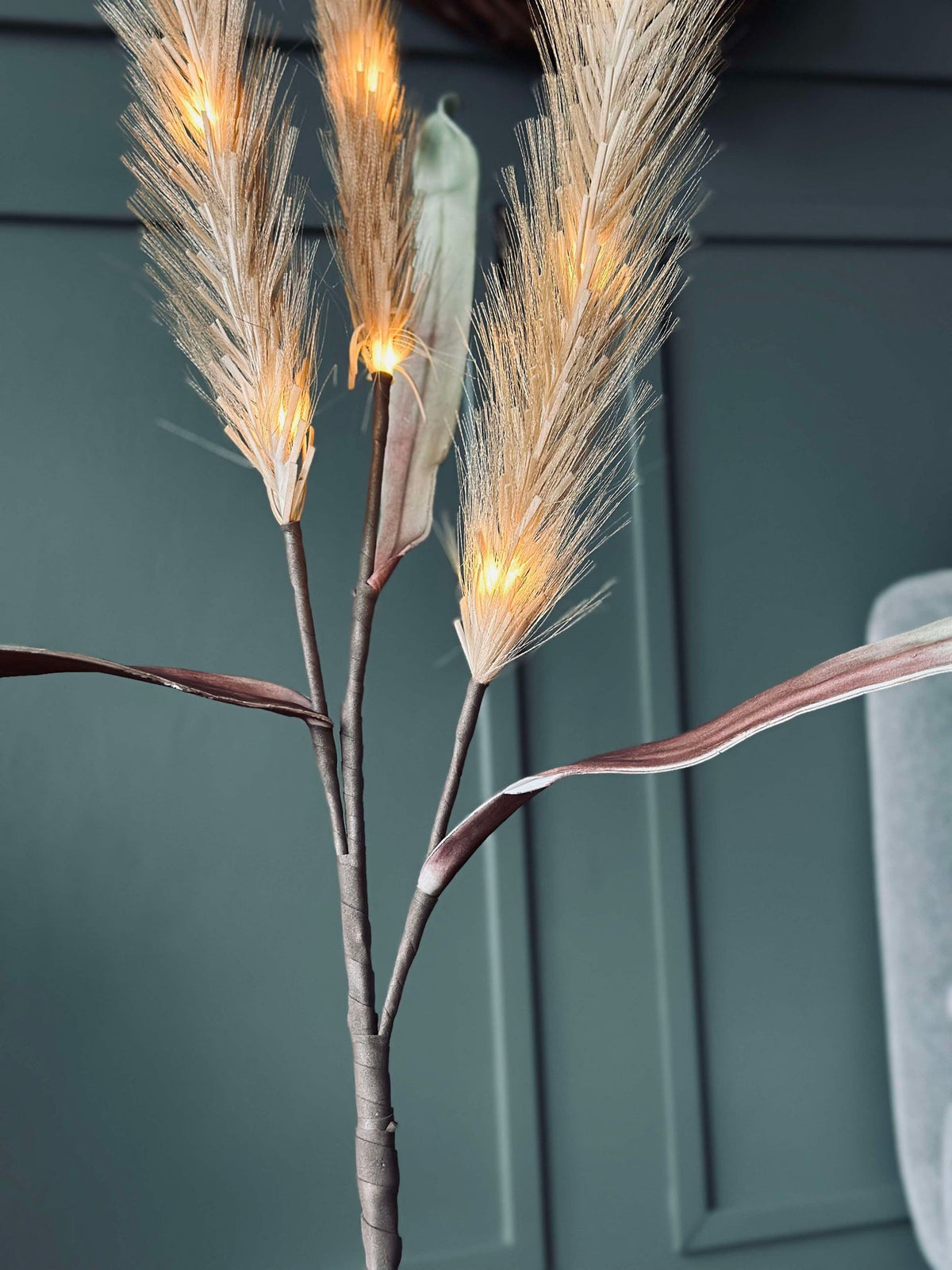 Pampas met LED-licht - 120 cm