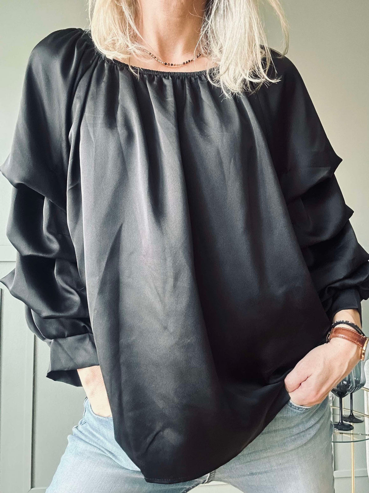 Blouse Jenny - Zijde look