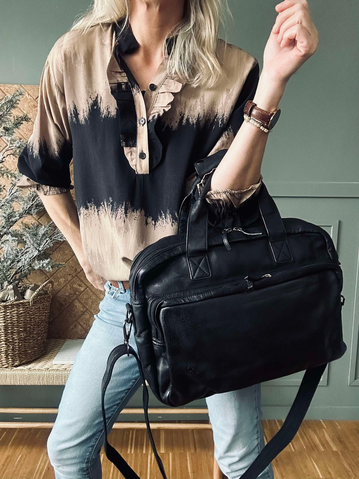 Overhemd Aya Dark Camel