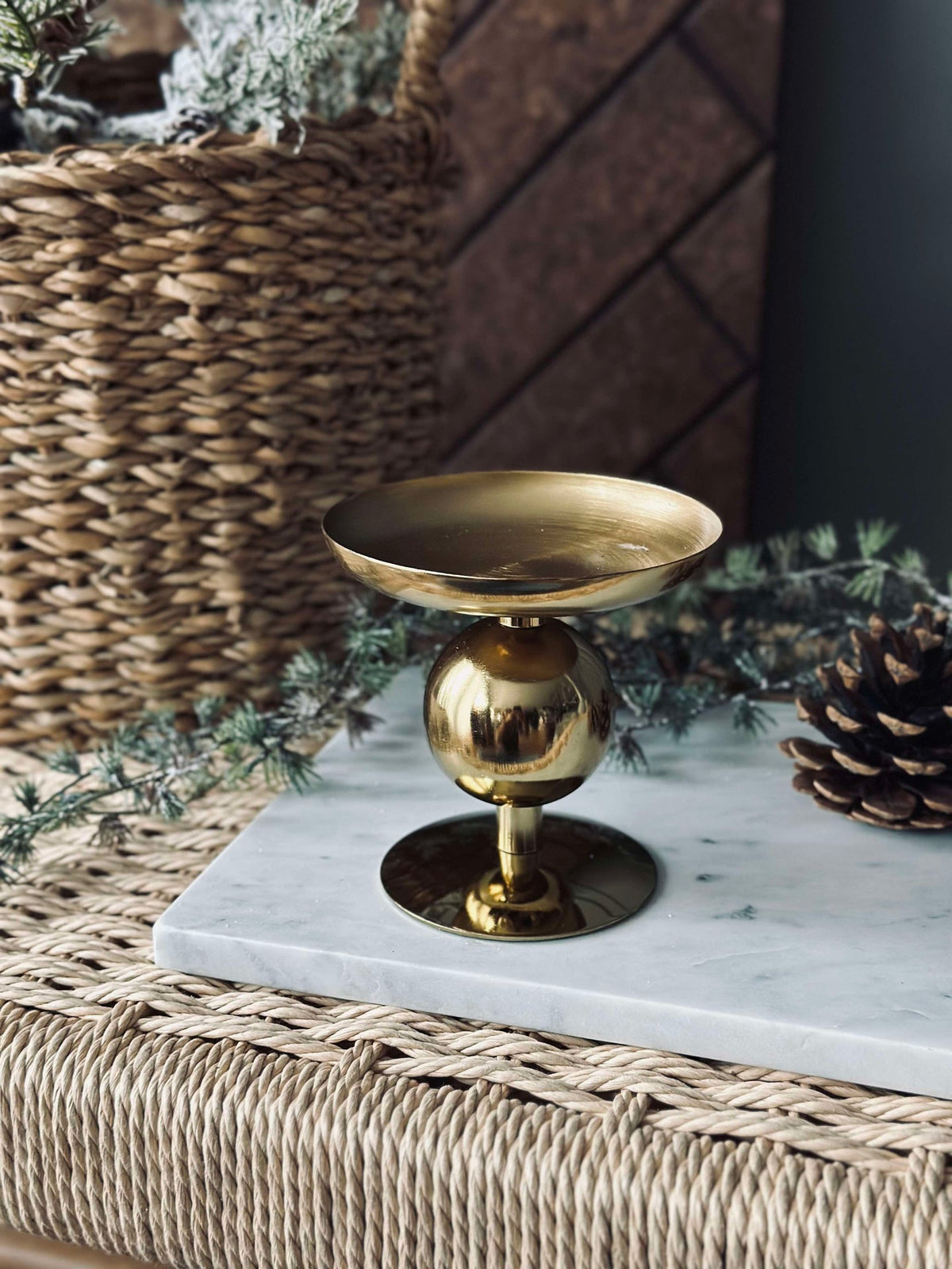 Lichtkaarshouder NOYA 10 cm - Gold