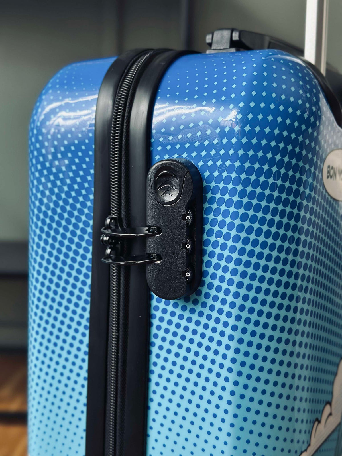Trolleykoffer - 55 cm - Blauw