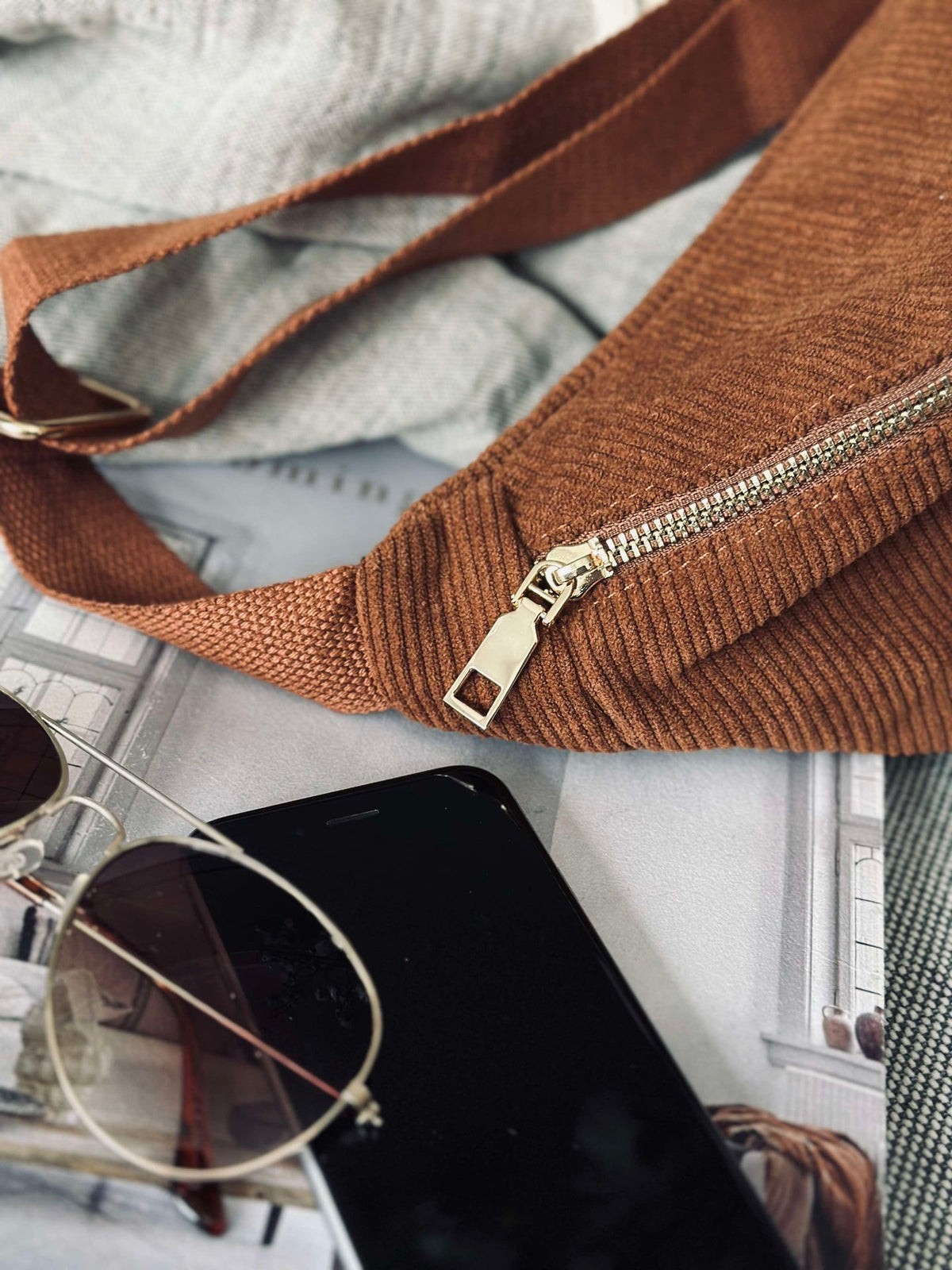 Bumbag - Whisky corduroy