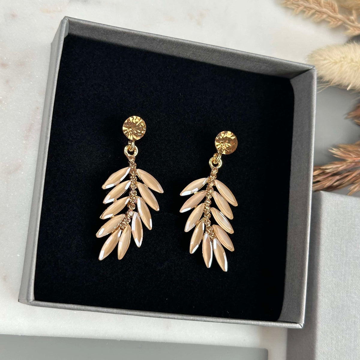 Oorbellen Feather - Golden
